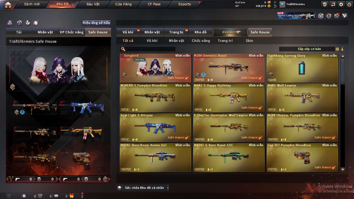 shop acc cf uy tin gia re
